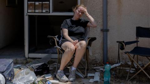 Veronica Osipchik, 33, had her home damaged by the blast