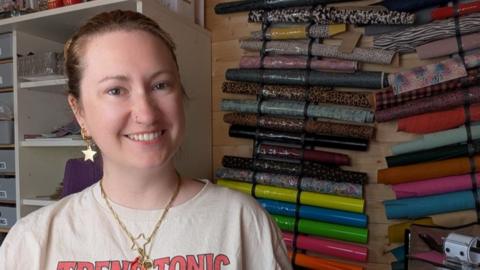 Kerry Clayton wearing some of her jewellery