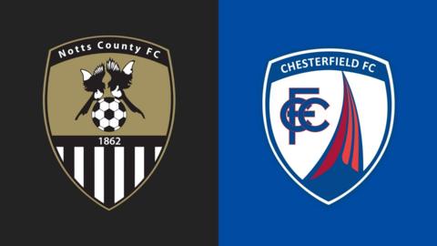 Notts County v Chesterfield graphic