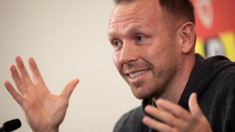 Craig Bellamy at press conference