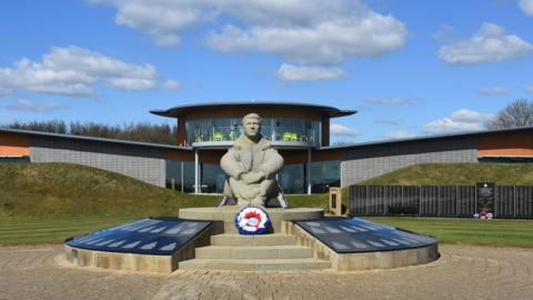 The National Memorial to the Few sits at the centre of the attraction