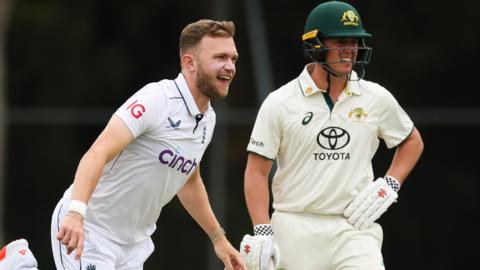 Sam Cook in action for England Lions