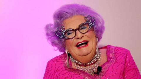 Dame Edna Everage poses during a High Tea launch event at The Langham in 11 September 2019 in Sydney, Australia.