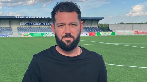 Brett Munyard at Aveley's Parkside ground