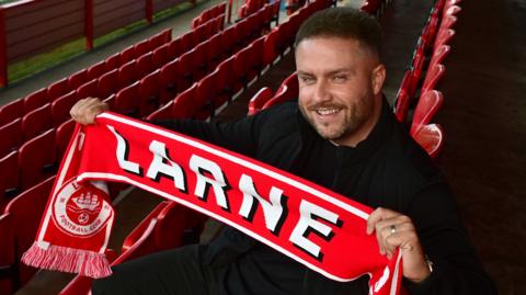 Larne manager Nathan Rooney