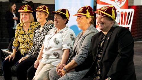 Wales' female footballers of the 1970s and 1980s receive their first caps