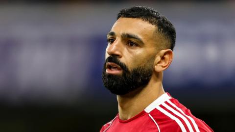 Mohamed Salah in Liverpool kit