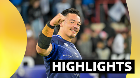 Tyler Dupree celebrates Toulouse's win over Castleford