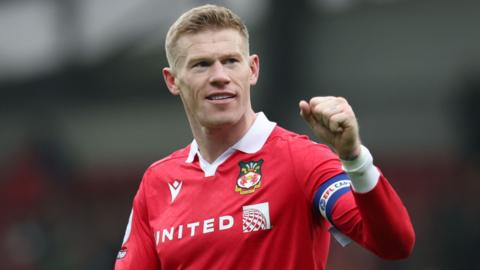 Wrexham captain James McClean during the game against Mansfield