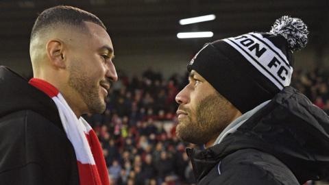 Callum Simpson faces off with Troy Williamson
