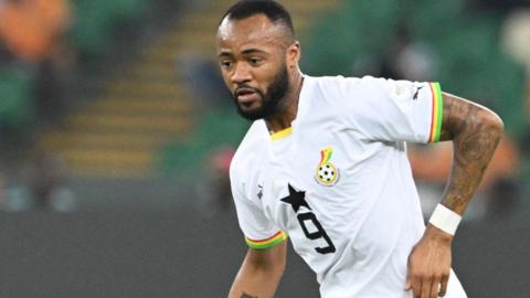 Jordan Ayew in action for Ghana