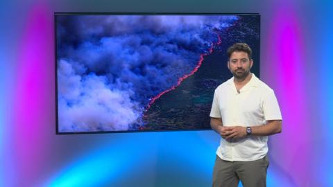 Ricky on the Newsround set
