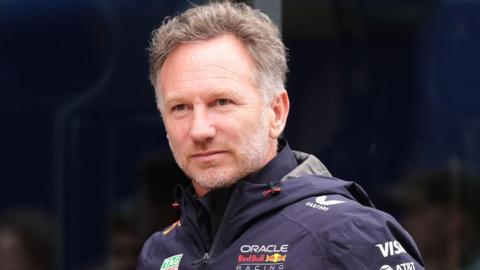 Red Bull team principal Christian Horner before the 2025 British Grand Prix