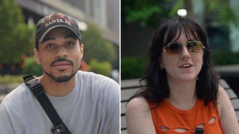 Two people are reacting to the National Guard being deployed to Chicago.
