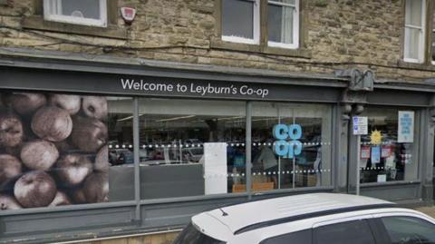 The outside of the Co-op store in Leyburn