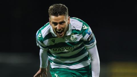 Dylan Watts celebrates the winning goal