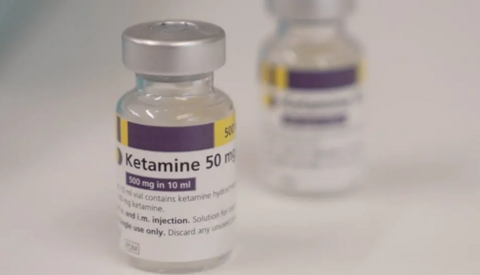 vials of ketamine with 50mg labels