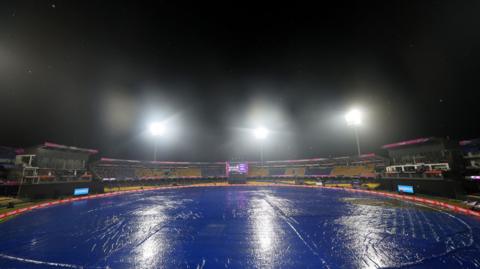 The R Premadasa Stadium under covers