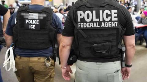 US Immigration and Customs Enforcement officials. File photo