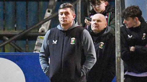 Glentoran manager Declan Devine 