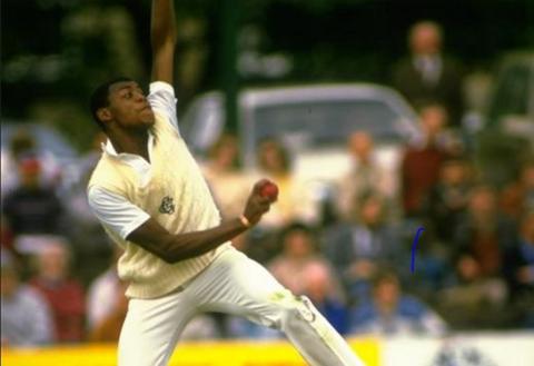 Syd Lawrence bowling