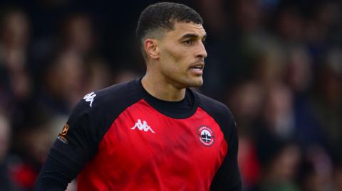 Christian Oxlade-Chamberlain pictured during his loan spell at Truro City last season