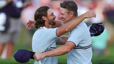 Tommy Fleetwood and Justin Rose