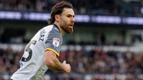 Derby striker Ben Brereton Diaz