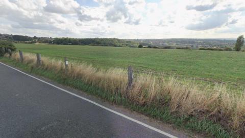 A photograph of land on Brecks Lane, Rotherham