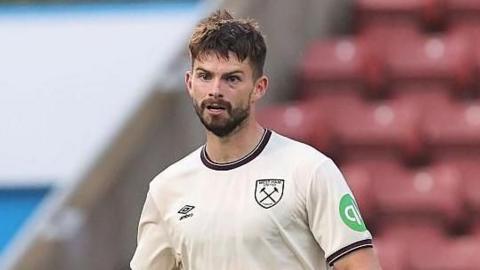 Michael Forbes playing for West Ham