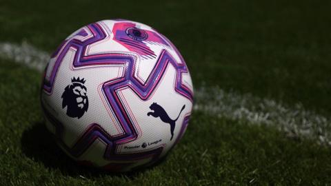 General view of Premier League ball