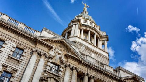 A view up at the Old Bailey.