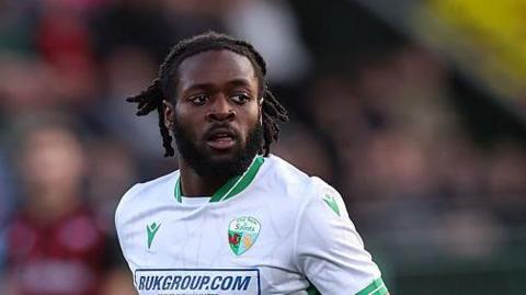 Aramide Oteh playing for The New Saints