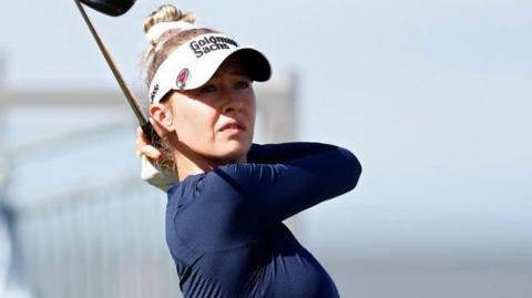 Nelly Korda in action in Florida