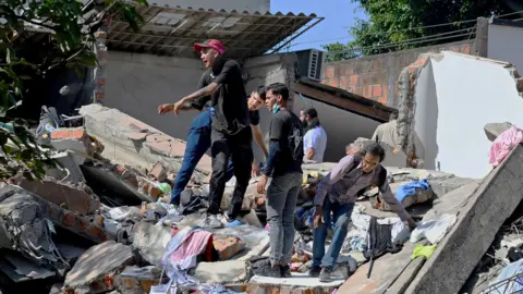 Damage in Colombia after powerful earthquake