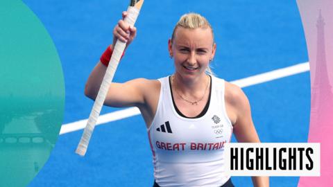 Watch highlights as Great Britain beat South Africa 2-1 in the women's hockey at the Paris 2024 Olympics