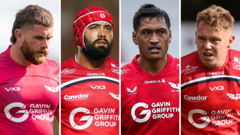 Kemsley Mathias, Josh Macleod, Sam Lousi and Sam Costelow