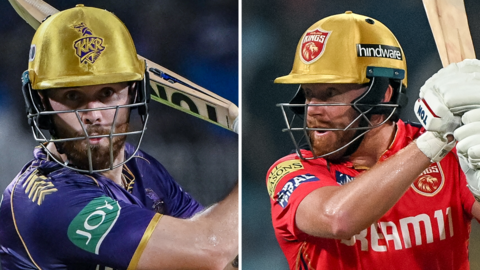 Phil Salt and Jonny Bairstow bat at the IPL