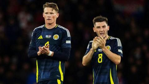 Scotland players Scott McTominay and Billy Gilmour