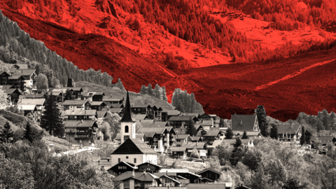 The village of Blatten after the disaster
