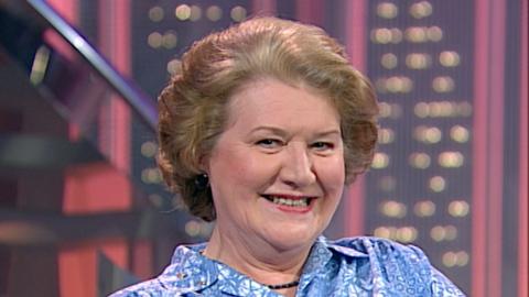 Dame Patricia Routledge in studio