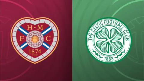 Hearts and Celtic badges