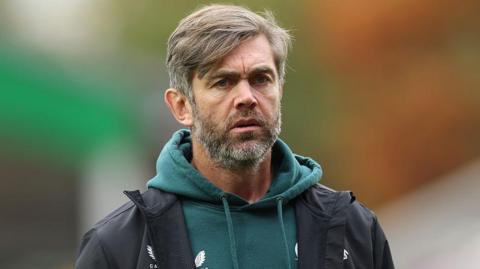 Leicester head coach Geoff Parling deep in concentration before his side's Prem victory over Bath last weekend