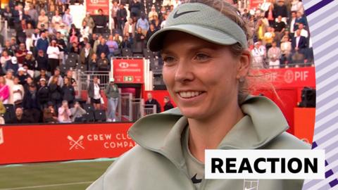 Katie Boulter on court interview 