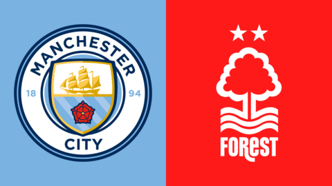 Manchester City and Nottingham Forest club badges
