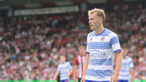 Matty Jacob during a match for Reading