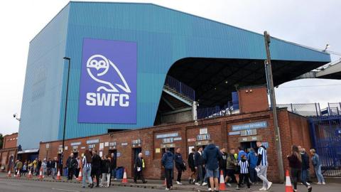 A general view outside Hillsborough before Sheffield Wednesday v Bradford City