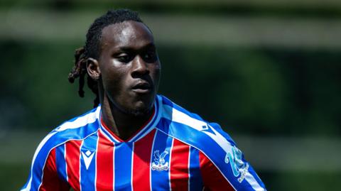 David Ozoh in action for Crystal Palace during a pre-season match