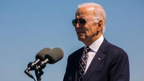 Joe Biden on a September 2022 visit to Ohio