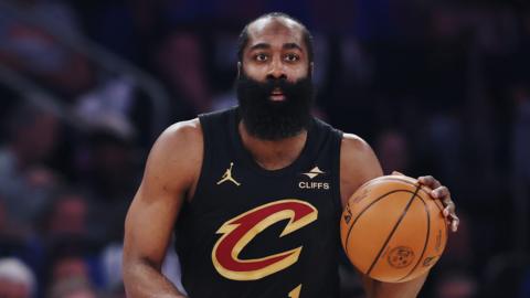 James Harden playing for the Cleveland Cavaliers